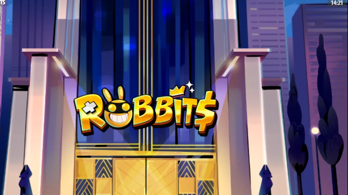 Tampilan visual karakter kelinci dalam permainan slot Robbits oleh Quickspin